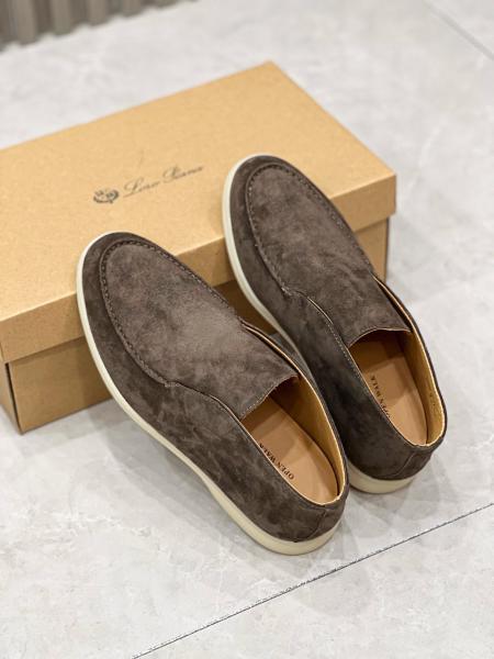 Loro Piana Open Walk Ankle Boot Suede Caviar FAB4368MB97