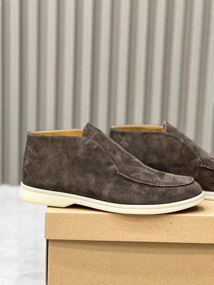 Loro Piana Open Walk Ankle Boot Suede Caviar FAB4368MB97