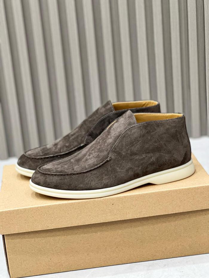 Loro Piana Open Walk Ankle Boot Suede Caviar FAB4368MB97