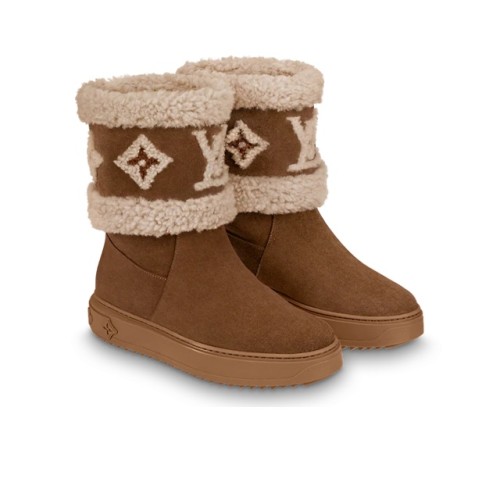 LOUIS VUITTON Snowdrop Snow Boots Women's Brown