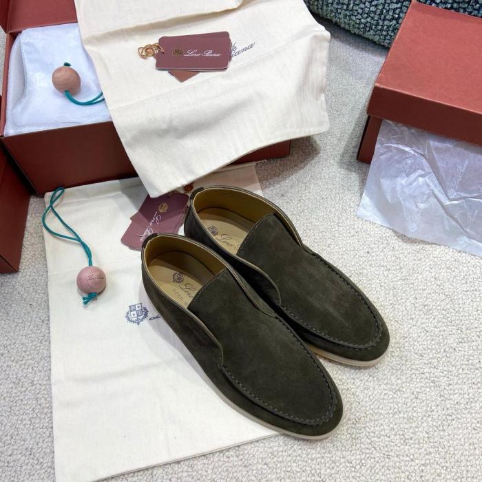 Loro Piana  Open Walk Ankle Boot Color Warm Gray FAB4368MD84