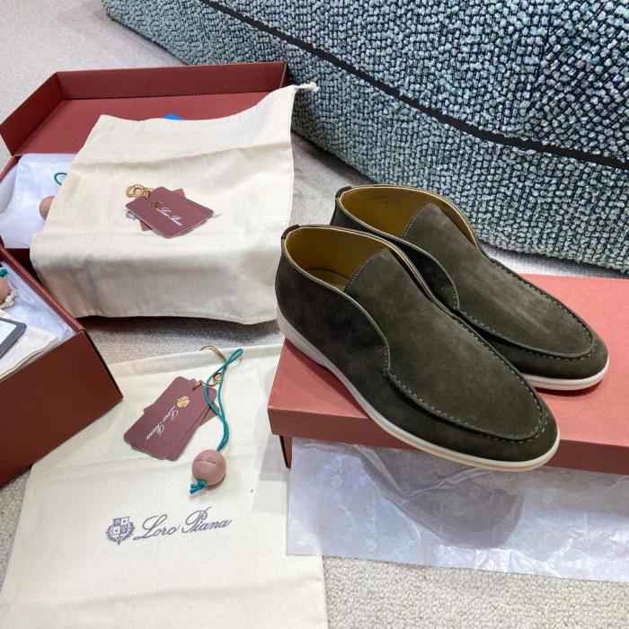 Loro Piana  Open Walk Ankle Boot Color Warm Gray FAB4368MD84