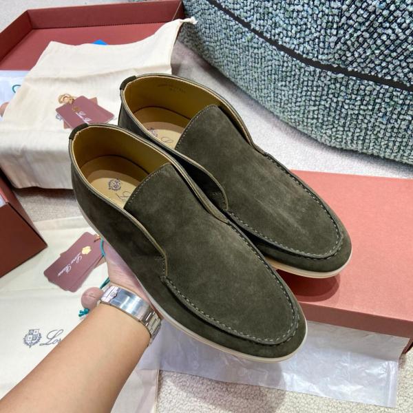 Loro Piana  Open Walk Ankle Boot Color Warm Gray FAB4368MD84