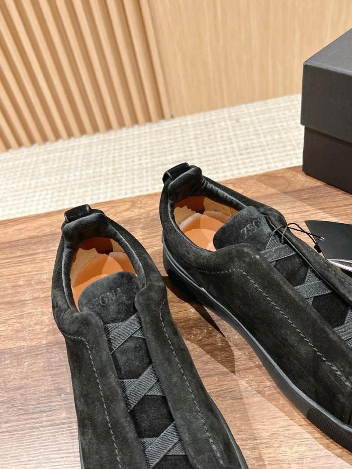 Zegna Triple Stitch™ Low Top Sneakers LHVEL-S5377Z-NER