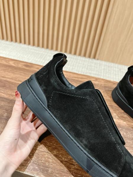 Zegna Triple Stitch™ Low Top Sneakers LHVEL-S5377Z-NER