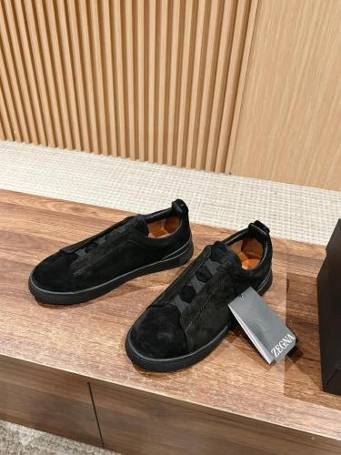 Zegna Triple Stitch™ Low Top Sneakers LHVEL-S5377Z-NER