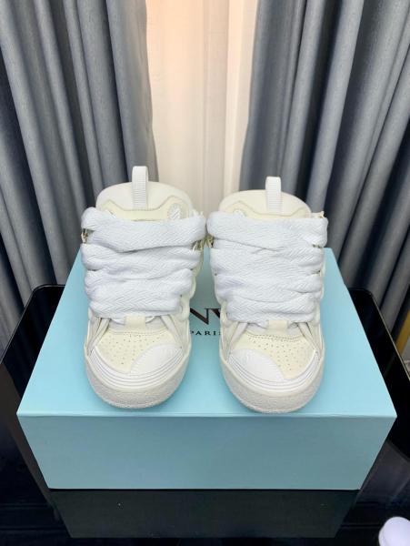 Lanvin Curb Sneaker White