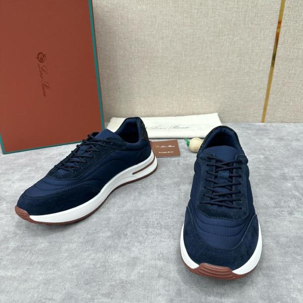 Loro Piana Week End Walk Sneaker Navy Blue FAM1719W000