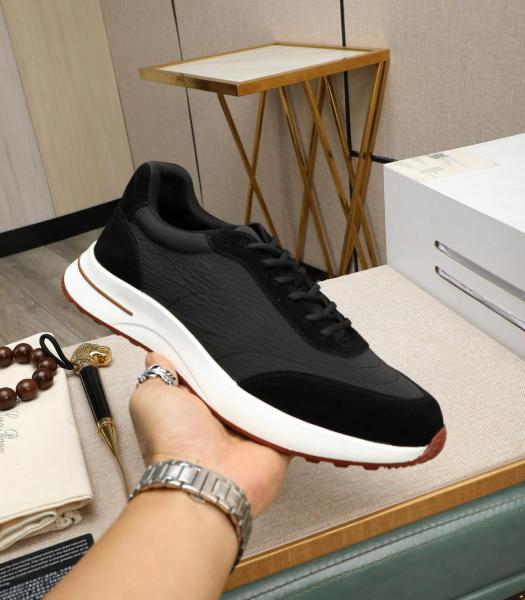 Loro Piana Week End Walk Sneaker Black FAM17198000