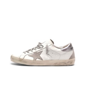 Golden Goose Superstar White Silver
