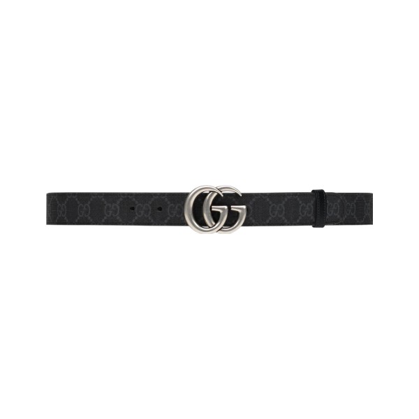 GUCCI Monogram Reversible Buckle Belt 643847-92TIN-1000 Width 3cm