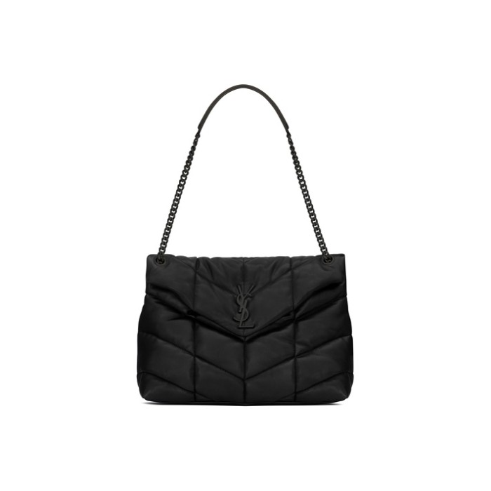 SAINT LAURENT LOULOU Shoulder Bags 577475-1EL08-1000 size 35*13.5*23 cm