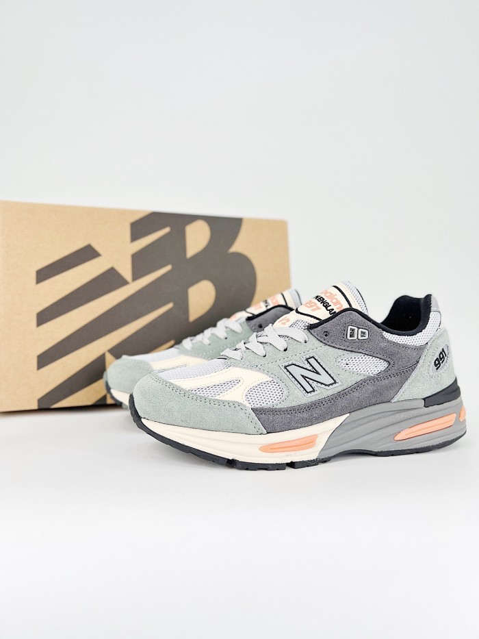 New Balance 991 MiUK Silver Blue Turbulence
