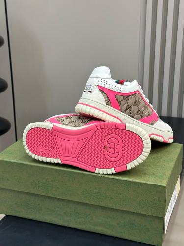 Gucci Wmns Re-Web Sneaker 'GG Canvas - Beige Fuchsia' Women's