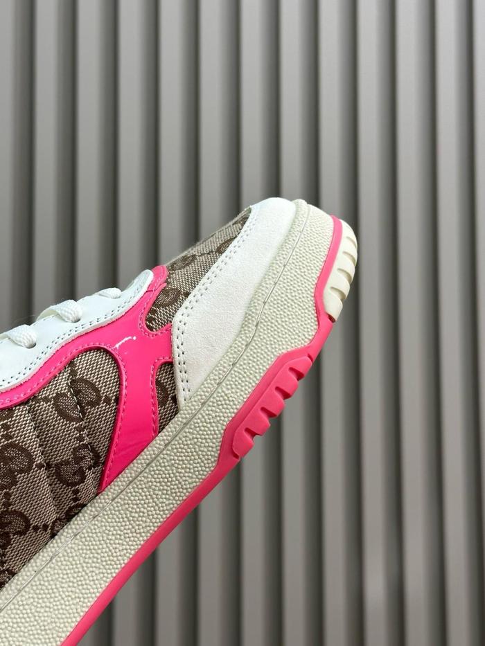 Gucci Wmns Re-Web Sneaker 'GG Canvas - Beige Fuchsia' Women's