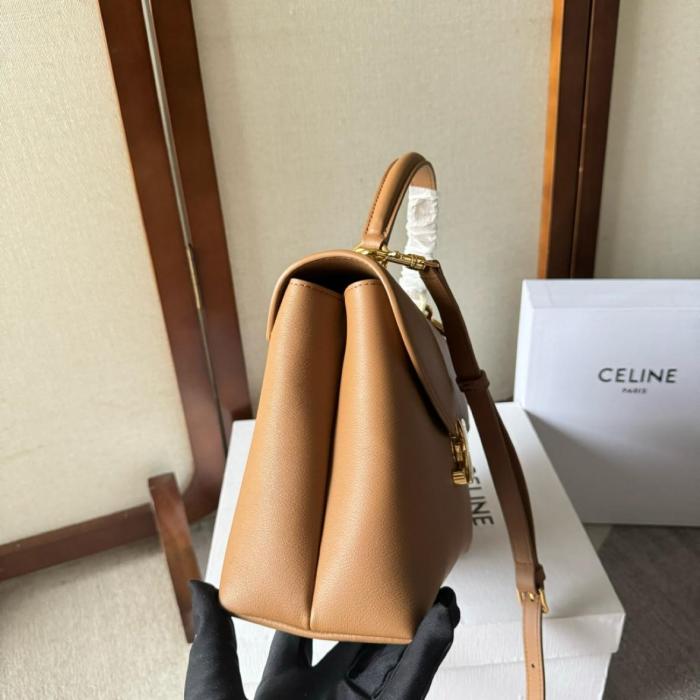 Celine MEDIUM NINO BAG IN SUPPLE CALFSKIN 117523FXK-18BU size 25*10*17.5 cm