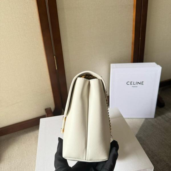 CELINE TEEN CELINE VICTOIRE BAG In SUPPLE CALFSKIN 116593FDU-01BC size 23.5*8*14 cm
