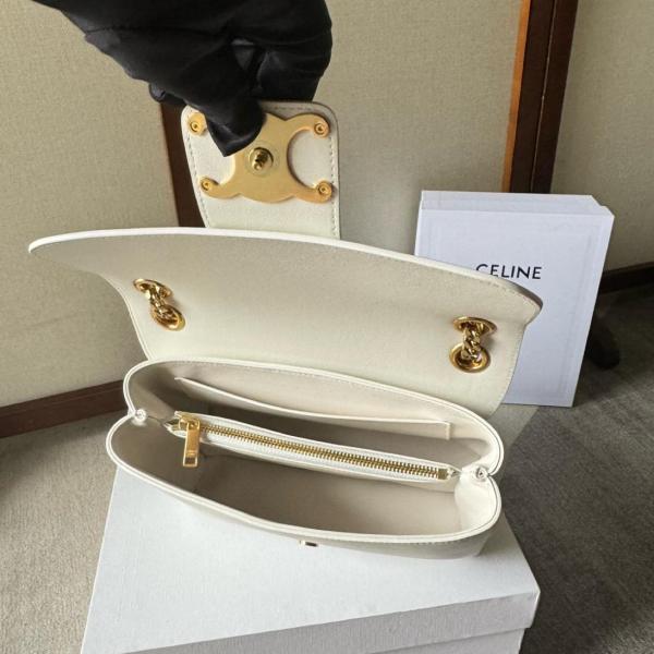 CELINE TEEN CELINE VICTOIRE BAG In SUPPLE CALFSKIN 116593FDU-01BC size 23.5*8*14 cm