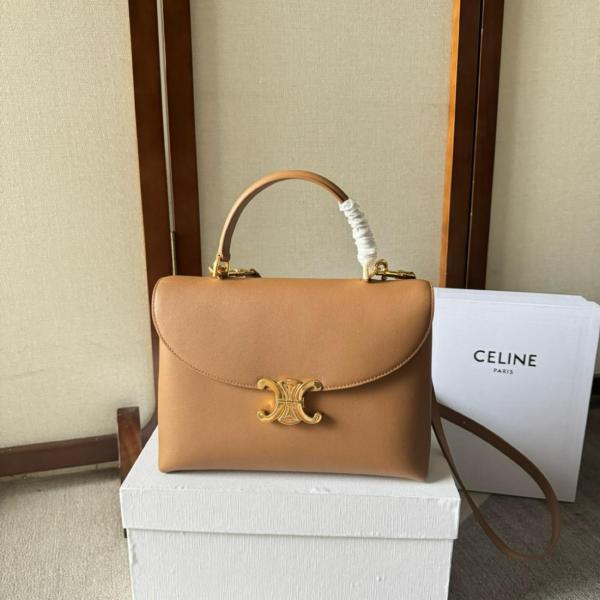 Celine MEDIUM NINO BAG IN SUPPLE CALFSKIN 117523FXK-18BU size 25*10*17.5 cm