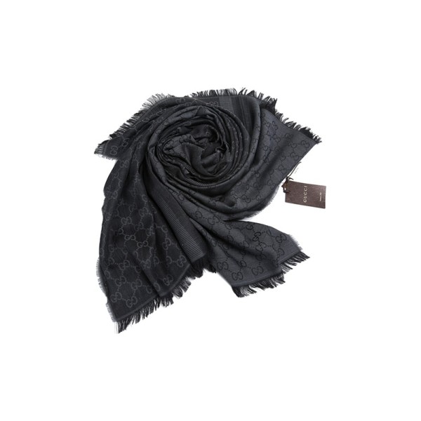 GUCCI Gg Jacquard Pattern Knitted Scarf 282390-3G704-1062