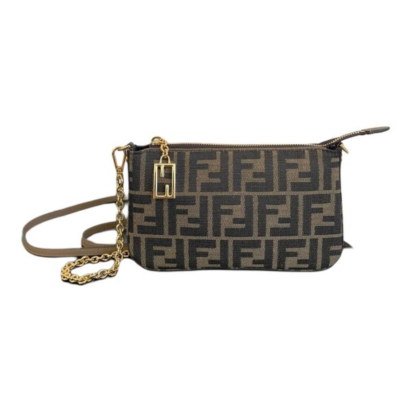 FENDI Baguette Clutches 8BS073-AD23-F1GE3 size 20*3*13 cm