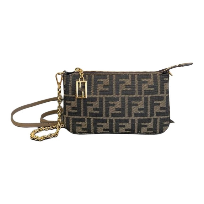 FENDI Baguette Clutches 8BS073-AD23-F1GE3 size 20*3*13 cm