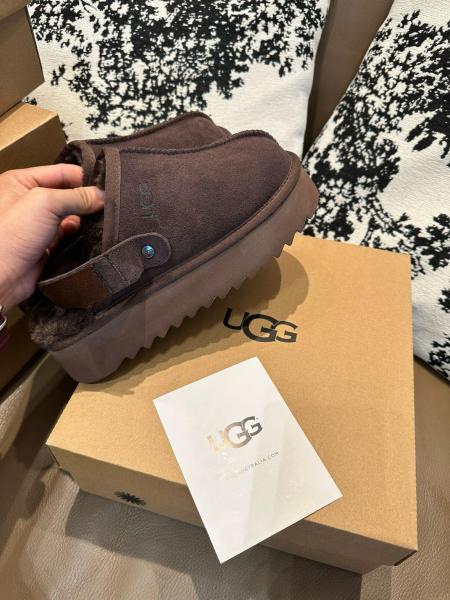 UGG Abrasion-Resistant Wrap-toe Slippers Women's Chocolate