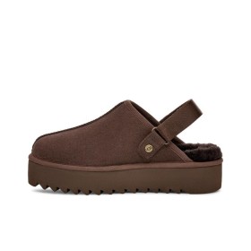 UGG Abrasion-Resistant Wrap-toe Slippers Women's Chocolate