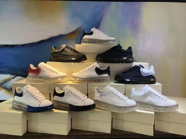 Alexander McQueen Oversized White Clear Sole