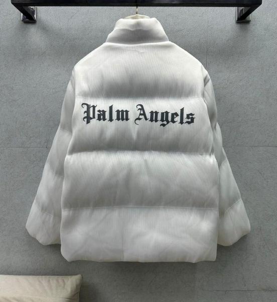 Moncler Maya 70 by Palm Angels Jacket Bright White
