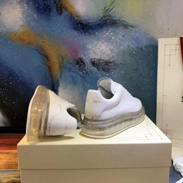 Alexander McQueen Oversized White Clear Sole