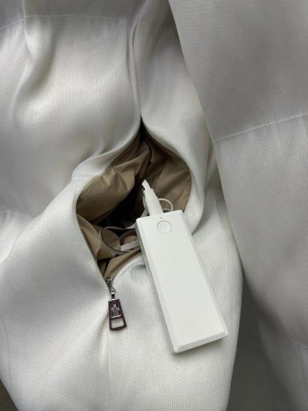 Moncler Maya 70 by Palm Angels Jacket Bright White