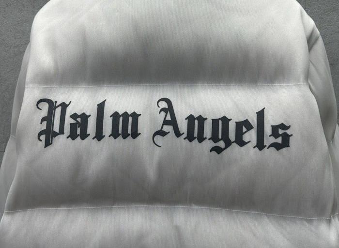 Moncler Maya 70 by Palm Angels Jacket Bright White