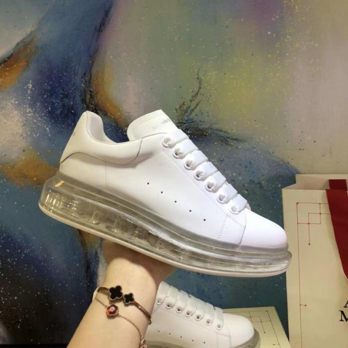 Alexander McQueen Oversized White Clear Sole