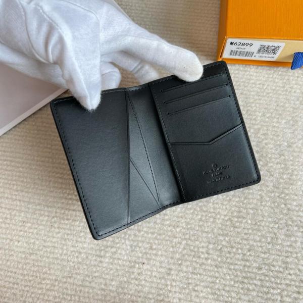 LOUIS VUITTON Pocket Organizer Monogram Shadow Black M62899 size 8*1*11 cm