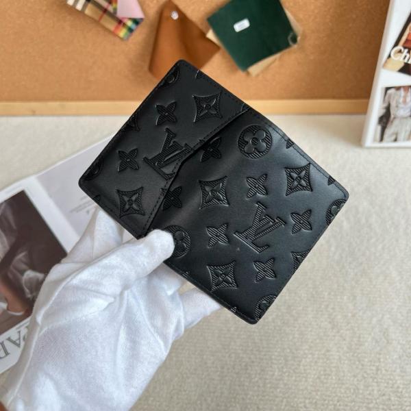 LOUIS VUITTON Pocket Organizer Monogram Shadow Black M62899 size 8*1*11 cm