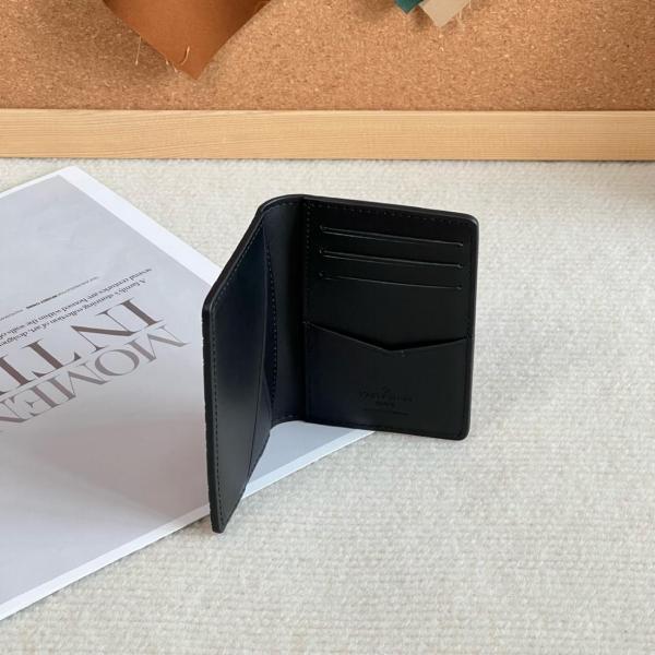 LOUIS VUITTON Pocket Organizer Monogram Shadow Black M62899 size 8*1*11 cm