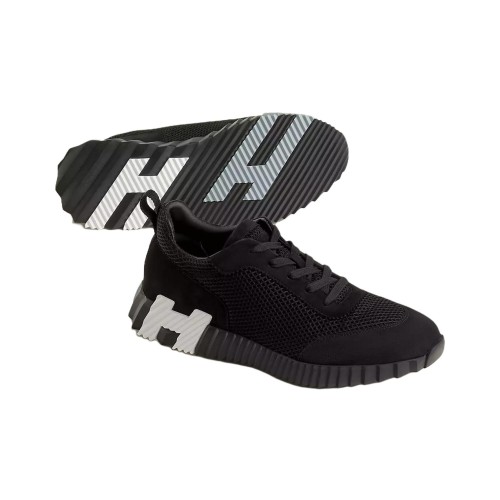HERMES Bouncing Low-Top Casual Shoes Men's Black H232856Z H01