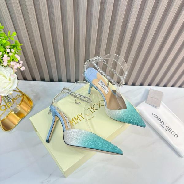 Jimmy Choo Saeda Crystal-embellished 100mm Pumps SAEDA100ZPJ