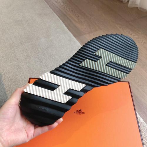 HERMES Bouncing Low-Top Casual Shoes Men's Black H232856Z H01