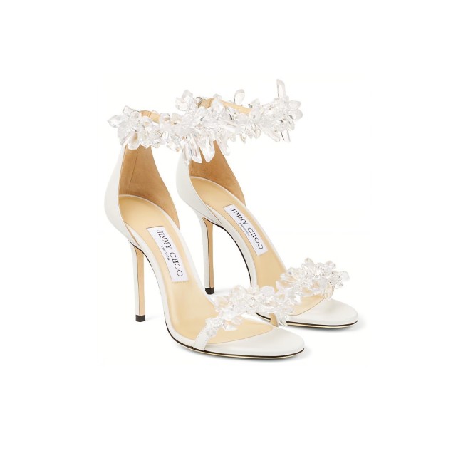 Jimmy Choo One-Strap Sandals Women's White
