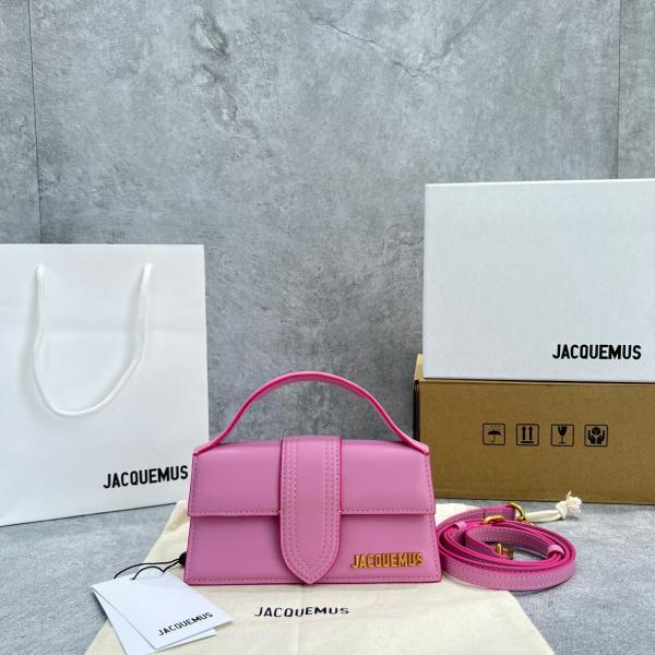 Jacquemus Leather Portable Crossbody Bag Shoulder Bag Women's Red 22H213BA0063060434 size 23.5*6*13 cm