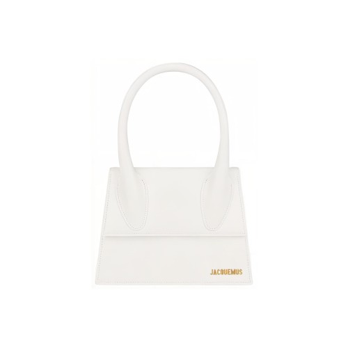 Jacquemus Le Chiquito Leather Shoulder Bag Crossbody Bag Handbag Large Size Women's White 21H213BA0033000100 size L24*W9*H18cm