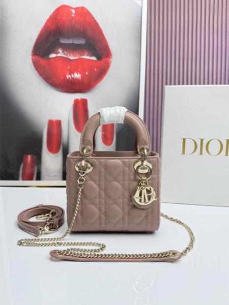 DIOR Lady DIOR Handbags M0505ONGE-M50P Mini size L*W*H: 17*8*15cm