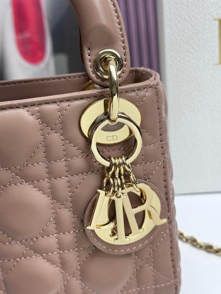 DIOR Lady DIOR Handbags M0505ONGE-M50P Mini size L*W*H: 17*8*15cm