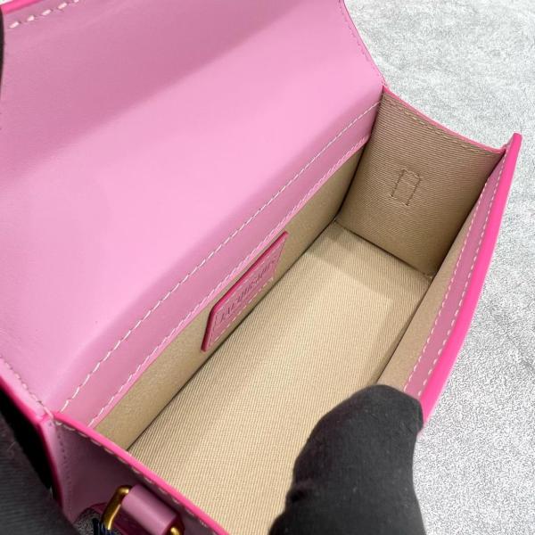 Jacquemus Leather Portable Crossbody Bag Shoulder Bag Women's Red 22H213BA0063060434 size 23.5*6*13 cm