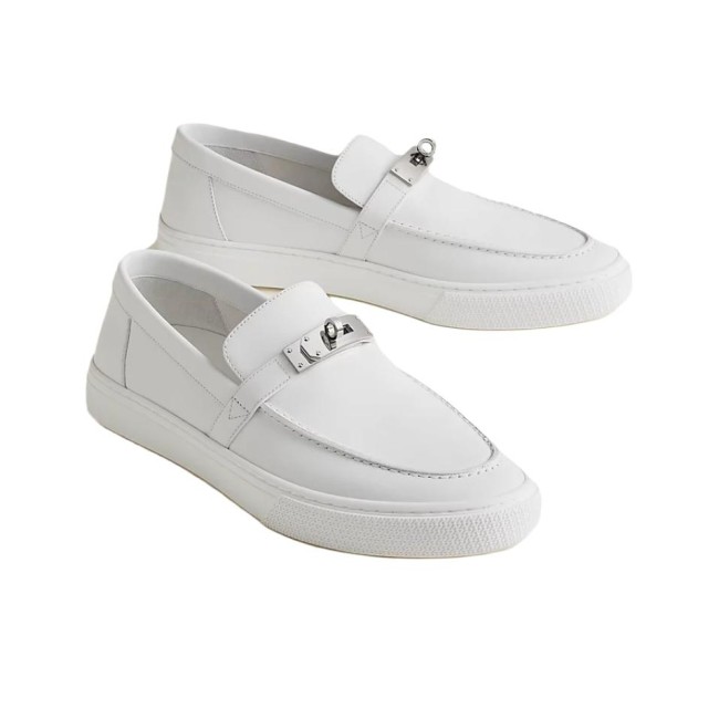 HERMES Game Loafers Men White H231727Z H90