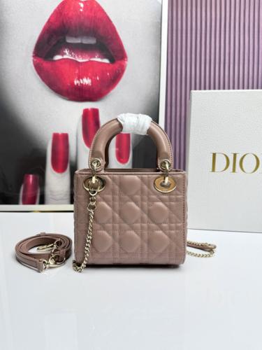 DIOR Lady DIOR Handbags M0505ONGE-M50P Mini size L*W*H: 17*8*15cm