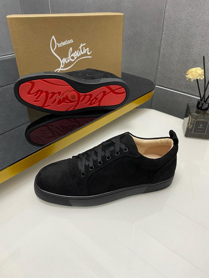 Christian Louboutin CL LUBOTING Low-Top Stylish Skateboarding Shoes Men's Black