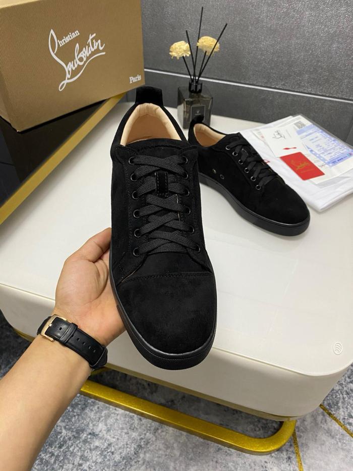 Christian Louboutin CL LUBOTING Low-Top Stylish Skateboarding Shoes Men's Black
